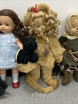 Set Madame Alexander Wizard of Oz Dolls, New No Boxes, 12, Fab Faces & Condition