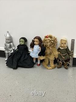 Set Madame Alexander Wizard of Oz Dolls, New No Boxes, 12, Fab Faces & Condition