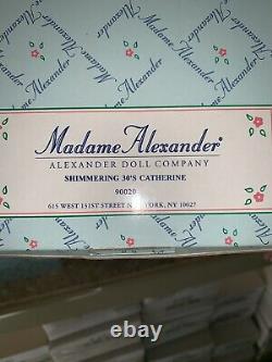 Shimmering 30's Catherine 1999 Madame Alexander 16 Porcelain Doll 90020 Mib