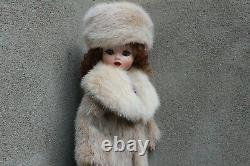 Snowtop Real Mink Fur Coat Hat Muff for Madame Alexander Cissy dollby dimitha