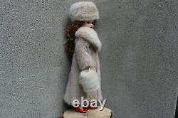 Snowtop Real Mink Fur Coat Hat Muff for Madame Alexander Cissy dollby dimitha