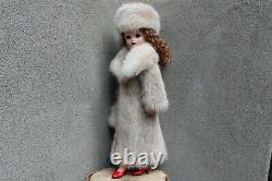 Snowtop Real Mink Fur Coat Hat Muff for Madame Alexander Cissy dollby dimitha