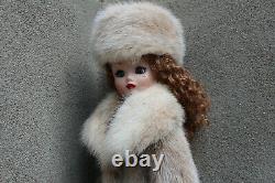 Snowtop Real Mink Fur Coat Hat Muff for Madame Alexander Cissy dollby dimitha