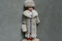 Snowtop Real Mink Fur Coat Hat Muff for Madame Alexander Cissy dollby dimitha