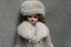 Snowtop Real Mink Fur Coat Hat Muff for Madame Alexander Cissy dollby dimitha