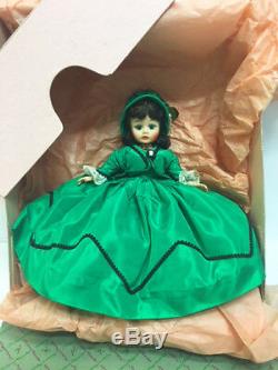 Vintage 1968 Madame Alexander 10 Cissette BK Scarlett Doll Box & Tag Green Gown