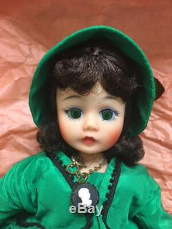 Vintage 1968 Madame Alexander 10 Cissette BK Scarlett Doll Box & Tag Green Gown