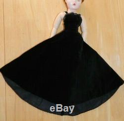 Vintage Alexander Cissy Tagged Black Velvet A Line Gown / Dress