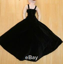 Vintage Alexander Cissy Tagged Black Velvet A Line Gown / Dress