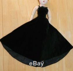 Vintage Alexander Cissy Tagged Black Velvet A Line Gown / Dress