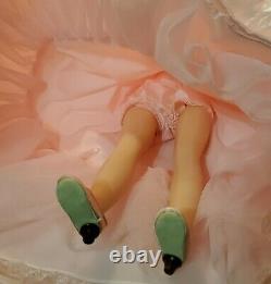 Vintage Madame Alexander ELISE Doll Tagged Bridesmaid Pink Pleated Dress IN BOX