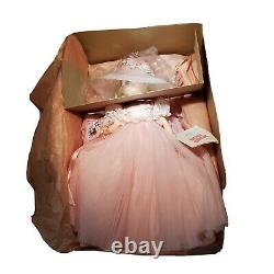 Vintage Madame Alexander ELISE Doll Tagged Bridesmaid Pink Pleated Dress IN BOX