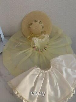 Vintage Madame Alexander, Lissy Tagged Organdy DRESS and HAT & Slip, Mint