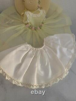 Vintage Madame Alexander, Lissy Tagged Organdy DRESS and HAT & Slip, Mint