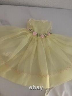 Vintage Madame Alexander, Lissy Tagged Organdy DRESS and HAT & Slip, Mint