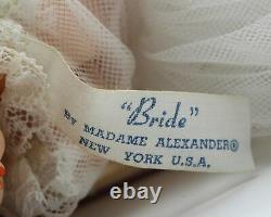 Vintage Madame Alexander Miniature Showcase Collection Bride Doll WithKaiser Stand
