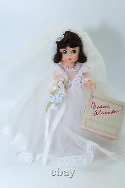 Vintage Madame Alexander Miniature Showcase Collection Bride Doll WithKaiser Stand